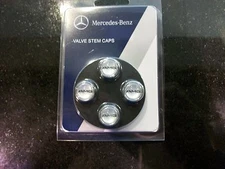 OEM GENUINE MERCEDES BENZ AMG TIRE VALVE STEM CAPS SET OF 4