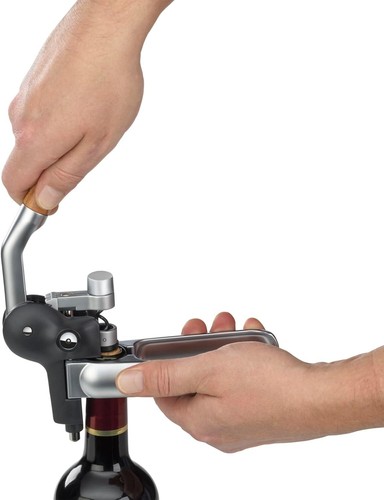 WMF Baric Lever Corkscrew Wine 19 x 11 x 15 cm, Corkscrew with Foil Cutter - Bild 2 von 5