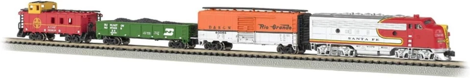 N Scale Super Chief Electric Train Set with 24" E-Z Track & F7-A Locomotive - Image 3 of 4