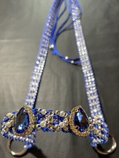 Araber Showhalfter ,Pferdeschmuck Blau  , Pferd, Zubehör, Schmuckhalfter