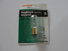 Sylvania Appliance Light Bulb, 15 Watts, 120V, T7 Bulb, 15T7DC, 18200