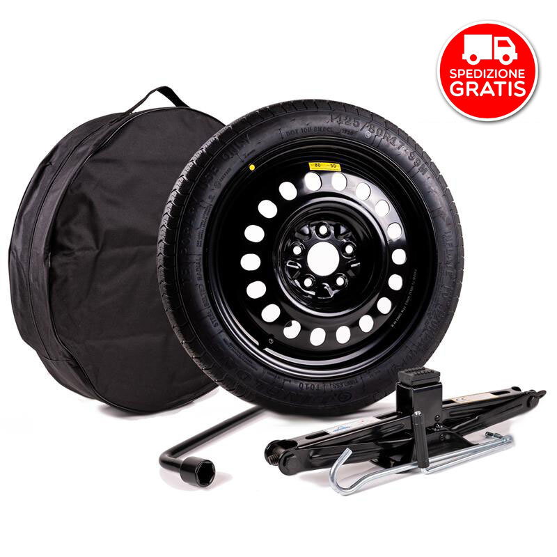 Ruotino di scorta per PORSCHE Macan (95B)  dal 2014 - ruota crick-chiave-sacca