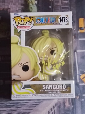Sangoro 1473 Signed by Voice Actor of Sanji Double Authentication One Piece
