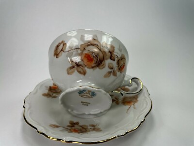 Mitterteich Bavaria Germany Vintage Tea Cup and Saucer Mitterteich Bavaria Germany Vintage Tea Cup and Saucer