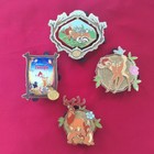 Disney 2022 Bambi 80th Anniversary Pin 4 Pins Set