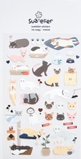 Suatelier Meow Sticker Sheet Cats KAWAII 