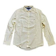 NWT Tommy Hilfiger Men's Regular Fit All Cotton 80's 2PLY Long Sleeve Shirt M