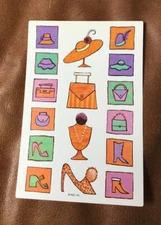 VINTAGE AMERICAN GREETINGS STICKETY DOO DA FASHION BOUTIQUE STICKERS *
