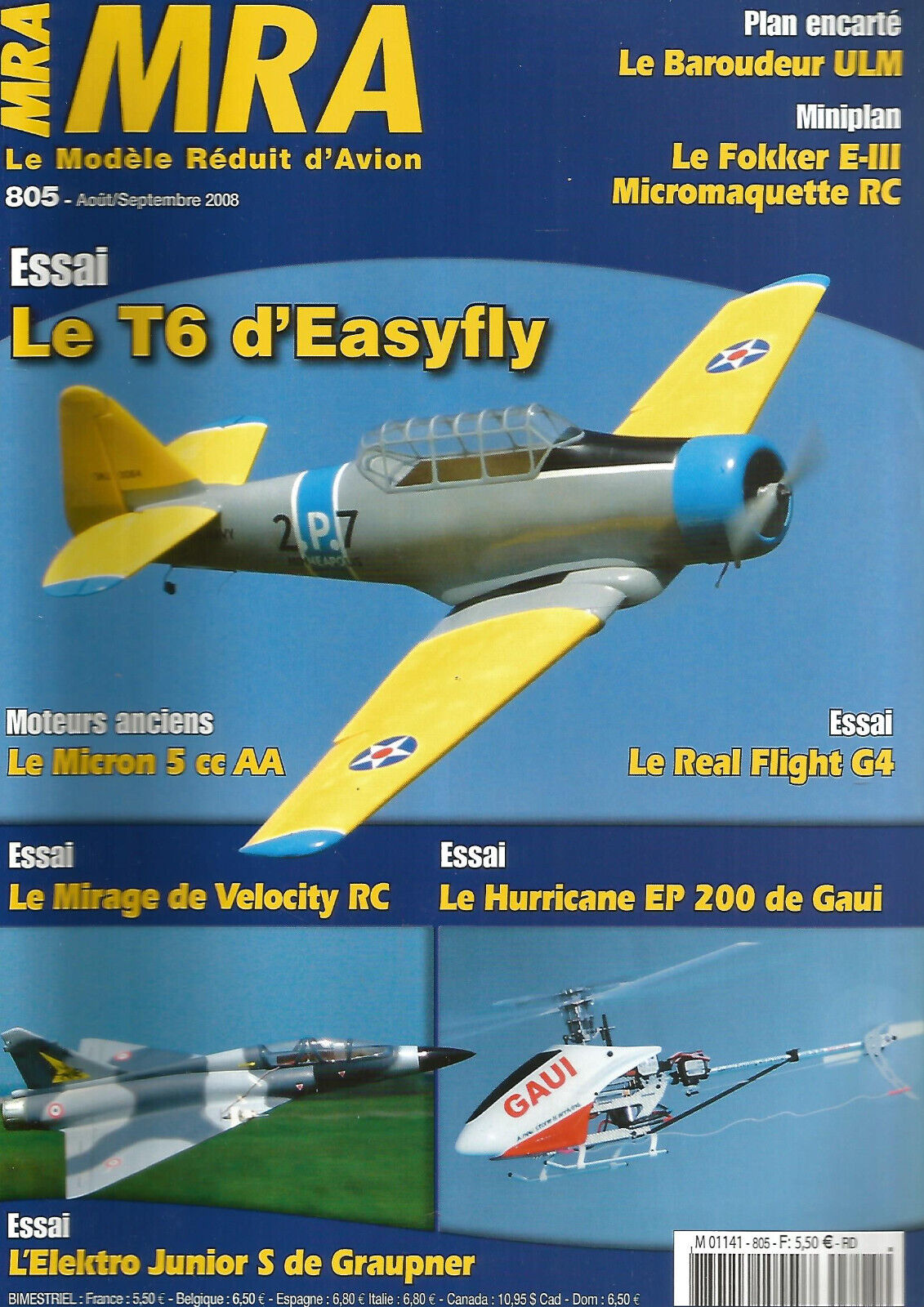 Mra no. 805 plan "the brawler ulm"/t6/micron easyfly 5 cc AA/hurricane ep