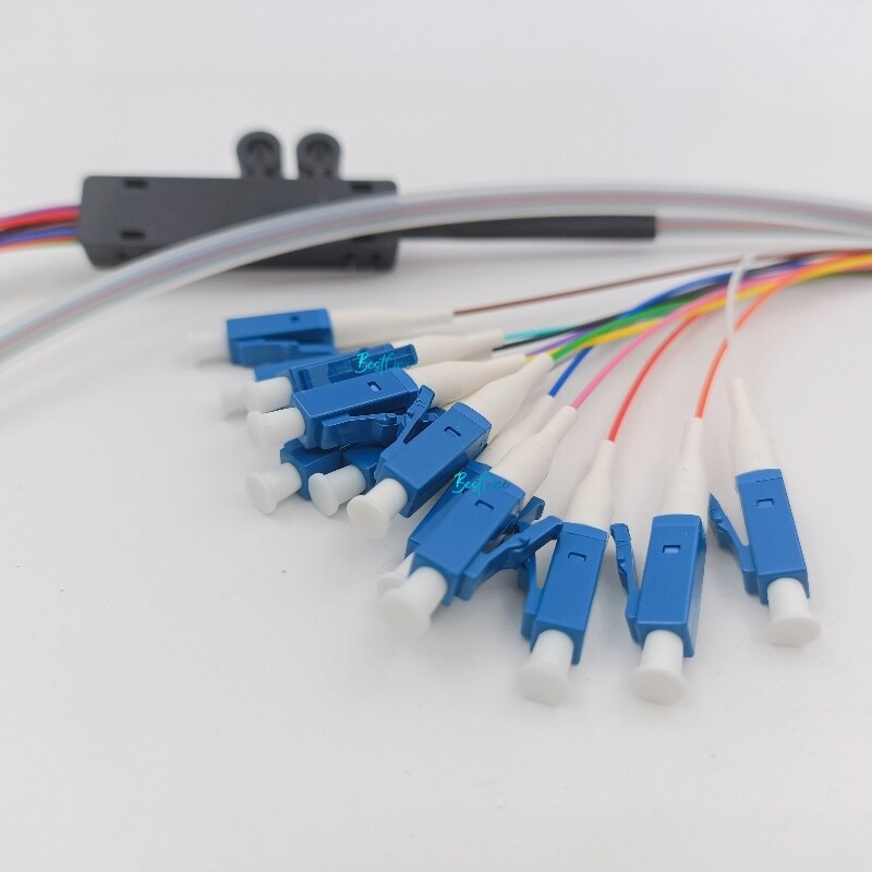 LC/UPC Singlemode Pigtails 12-Fiber LC/UPC Singlemode 9/125 Ribbon ...