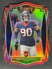 2020 Select Ross Blacklock RC Rookie Card #194 Premier Level Red Prizm Die-Cut. rookie card picture