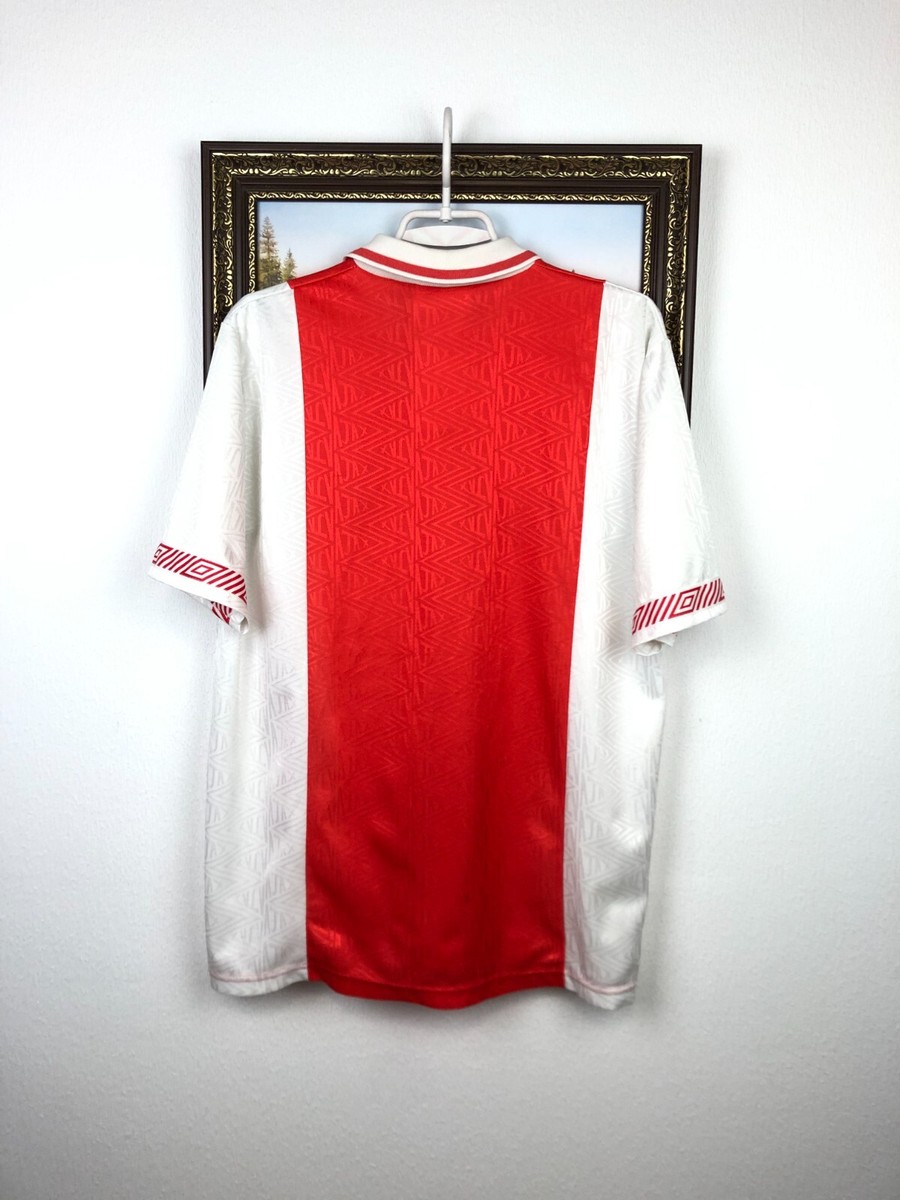 Ajax ユニフォームUmbro Ajax Home football shirt 1991 Umbro Soccer Jersey Mens Trikot Rare