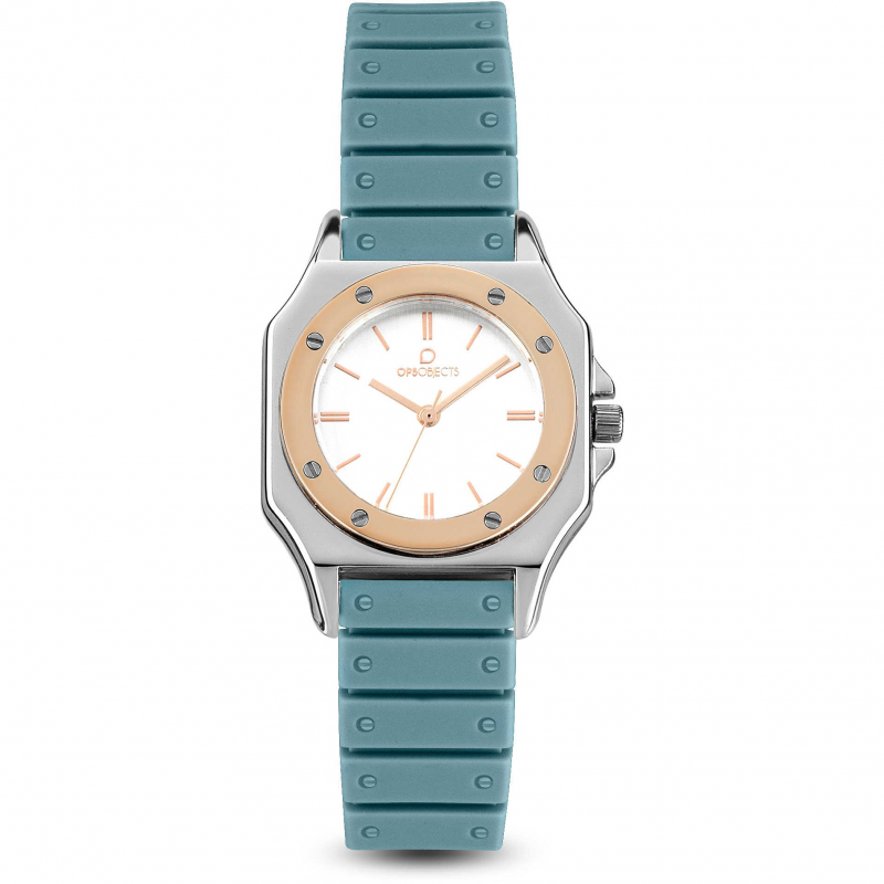 Orologio OPS OBJECTS mod. PARIS ref. OPSPW-504 Donna in silicone azzurro trendy