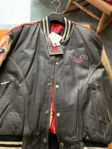 De colección para hombre NFL Redskins Chaqueta De Cuero Talla L | eBay