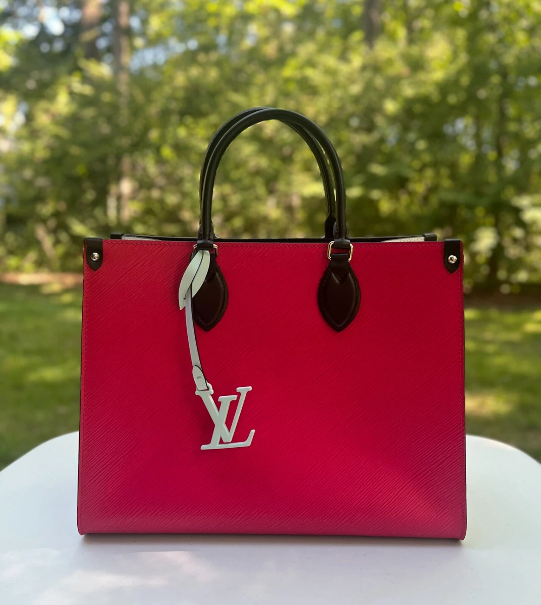 LOUIS VUITTON Neverfull MM Epi Leather Tote Shoulder Bag Maroon