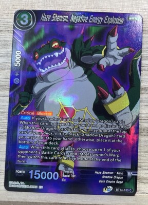 Haze Shenron, Negative Energy Explosion BT14-133 C FOIL Cross Spirits