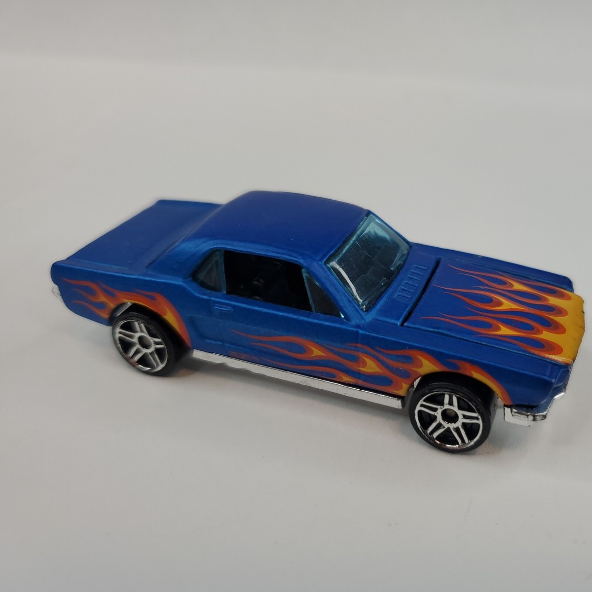 Hot Wheels 5908 Mustang Blue Flames Hood Opens Malaysia | eBay