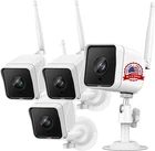 4 Sistema De Camaras Wifi Con Audio Bidireccional Para Exterior Seguridad Casa