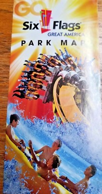 Park Map: Six Flags Great America 2011 - Gurnee, IL