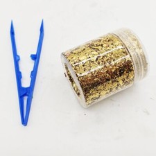 4g Chopped Carbon Fiber Short Cut Forging Color Plastic Pieces DIY  Gold  