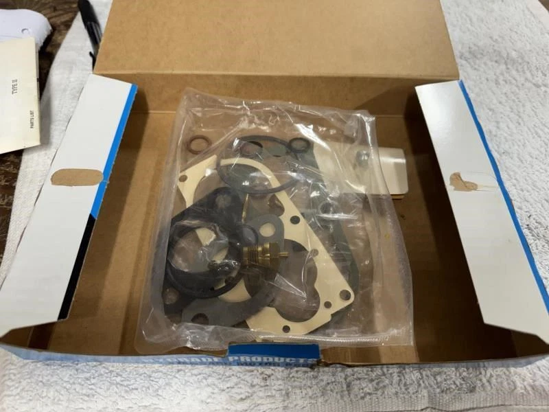 Комплект карбюраторов для 1972 1973 VW Beetle Karmann Ghia карбюратор HYGRADE CARB KIT #710B - Изображение 2 из 4