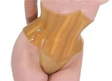 Gumowy lateksowy gorset klips do talii cosplay klub bielizna modelująca sznurowany gorset 0,4 mmS-XXL