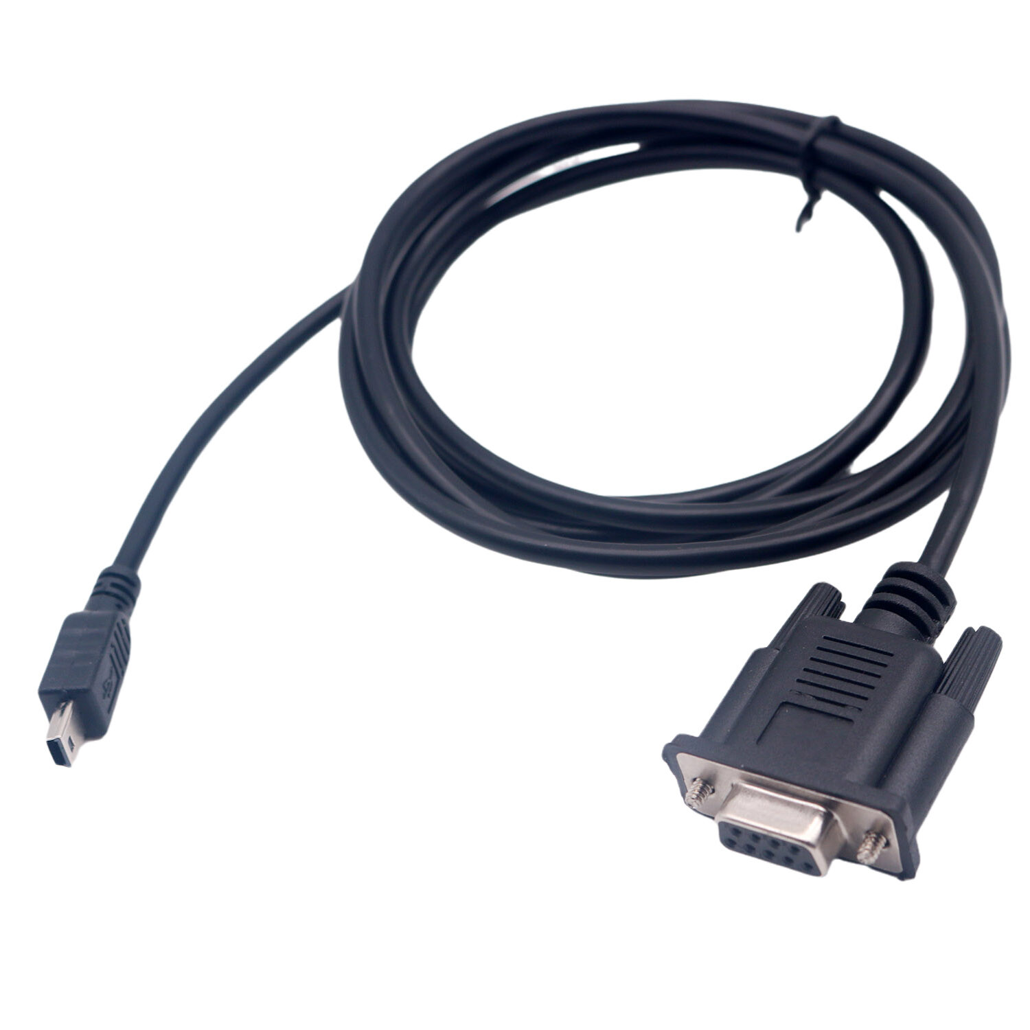 1pc 1.8m DB9 Female To Mini USB 5pin Male 90 Degree Right Angle