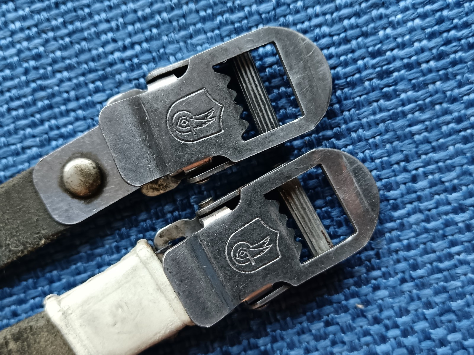 Cinghie fermapiedi CAMPAGNOLO Pedali Bici Corsa Eroica Bianchi Colnago