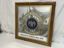 RARE! Henry Weinhard’s “Brewed In The Northwest Since 1856” Bar Beer Sign Mirror