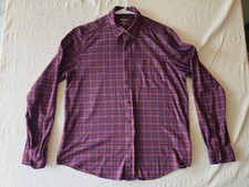 Rhone Men's Long Sleeve Plaid Button-Up Shirt Large