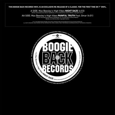 Max Beesley's High V - Night Daze / Painful Truth [New 7'' Vinyl] Reissue