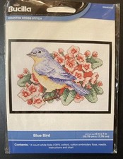 Blue Bird Bucilla Cross Stitch Kit 14 Ct. NEW