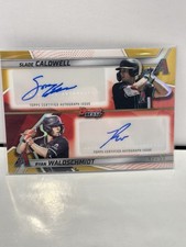 Topps 2025 Bowman's Best Dual Autographs Caldwell Waldschmidt 47/50 GOLD Rare