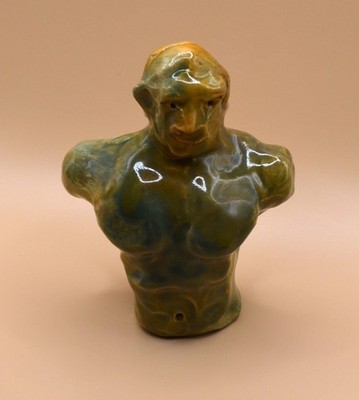''Unknown Mystic 5'' - Experimental & Original Clay Sculpture. Hand made & glazed.