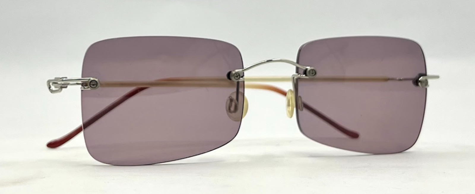 DESIGN HACKER Rimless Sunglasses–Solid Soft Pink/… - image 6
