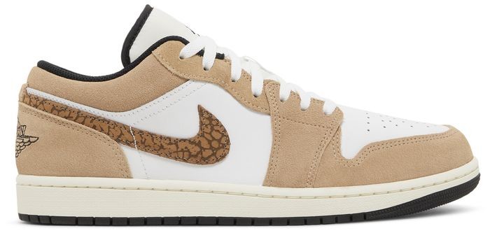 Nike Men's Air Jordan 1 SE Low Sneakers Brown Elephant Size 13 No Lid