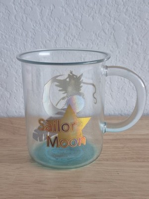 Eternal Sailor Moon Glass Coffee Mug Just Funky 16 oz Blue Base