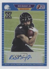 2021 Leaf Pro Set Metal 1989 Blue Rainbow 64/75 Rico Bussey Jr #PA-RBJ Auto a7t