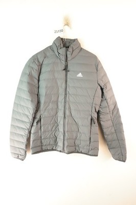 Adidas Herren Daunen Gefüllt Leicht Schwarz Wattiert Puffer Jacke Größe S Sport Outdoor