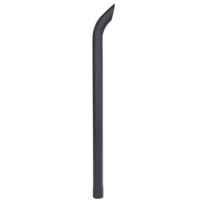 #ad Exhaust Stack Pipe Replacement UNIVERSAL 2 1 2quot; x 48quot; Curved Black $113.30