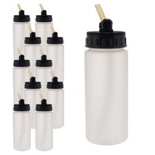 10 Airbrush 2.7oz Plastic Jar Bottles 60  Angle Adaptor Lid Assembly Connector