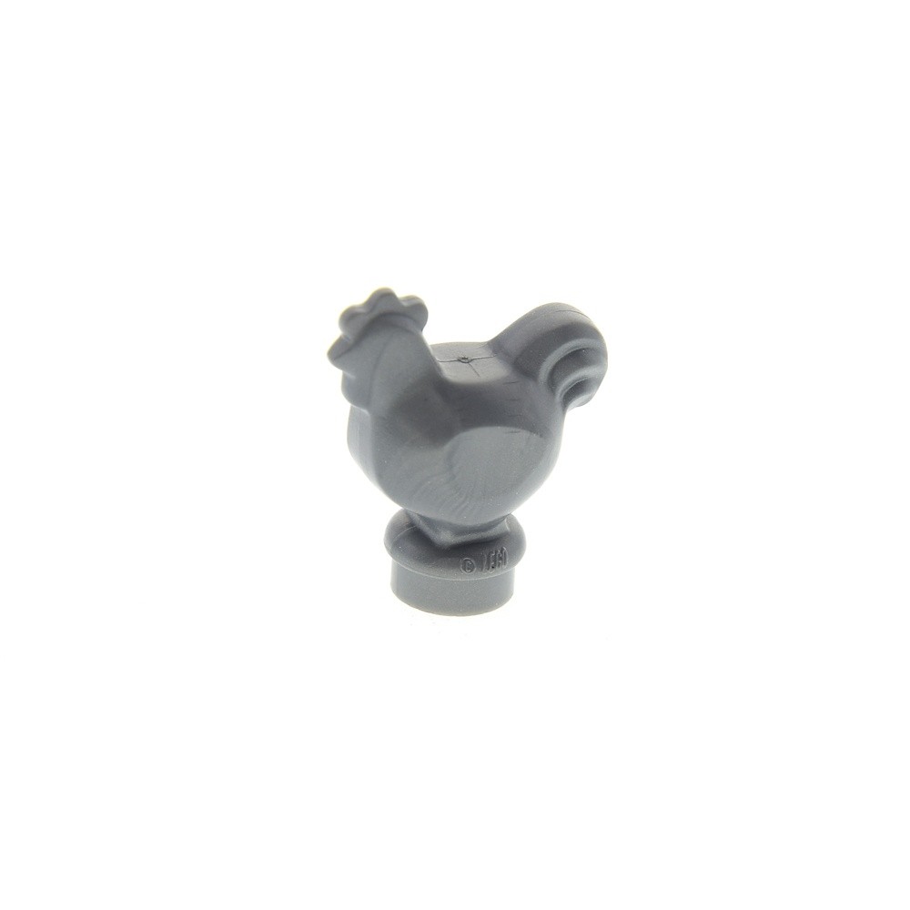 1x Lego Animal Chicken Rooster Hen Flat Silver Farm 70800 6059314 95342