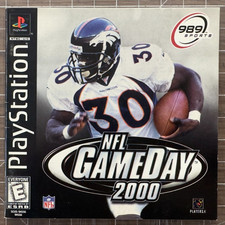 NFL GameDay 2000 Playstation 1 PS1 Manual Only - SCUS-94556 - Black Label