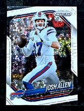 Josh Allen 2025 Panini Prizm No Huddle White Disco Prizm Buffalo Bills #167