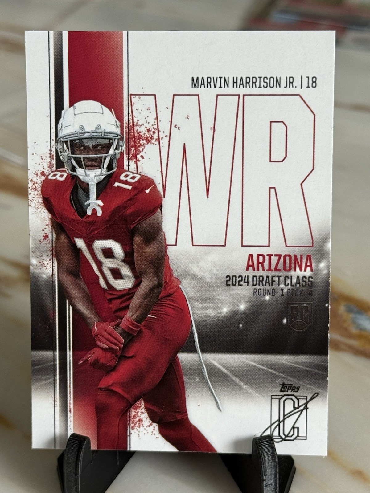 Marvin Harrison Jr. 2024 Topps Signature Class #61 Base Rookie RC AZ Cardinals