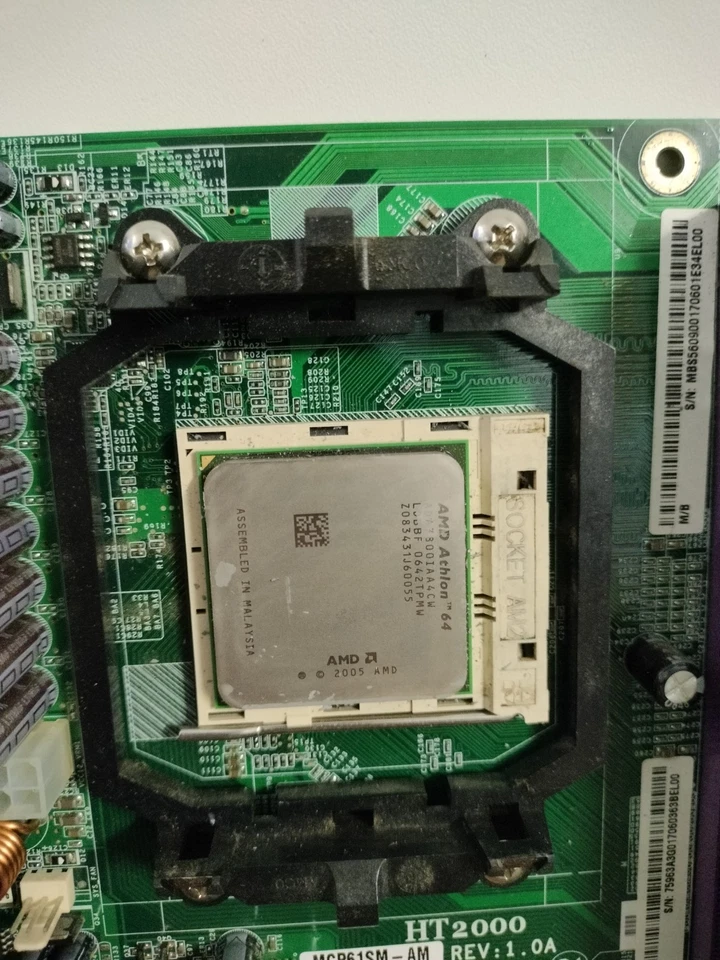 Scheda Madre PC Socket AM2 MCP61SM-AM + CPU AMD Athlon 64 + RAM✅ - Immagine 3 di 4