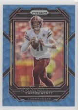 2022 Panini Prizm Blue Wave Prizm 164/199 Carson Wentz #292 19ed
