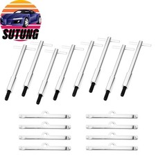 Chrome Tall T-bar Valve Cover Hold Down Set For Chevy Sbc 302 305 307 327 350