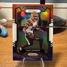 Chad Johnson 2023 Panini Prizm #55 Cincinnati Bengals Red White and Blue