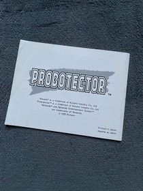 ₪PAS DE JEU₪ Notice Nintendo NES - FRA - Probotector